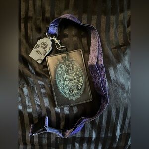 Haunted Mansion Lanyard with ID Holder and 100 Anniversary Disneyland Lanyard